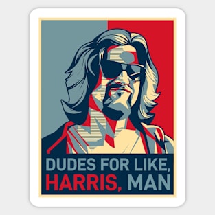 Kamala Harris 2024 - White Dude For Harris Sticker